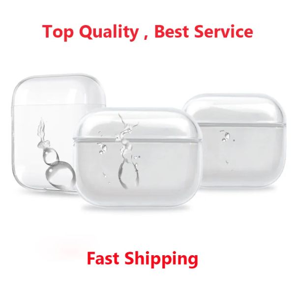 

For Airpodspro 2 3 Apple Airpods Pro 2 Airpodspro max Earphones Headphone Accessories Solid Silicone Transparency Protective Shockproof Cover Case
