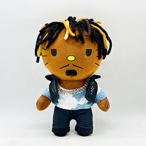

Travis wearing vest cat plush toy home decoration creative design cute cute, soothing and accompanying, Brown