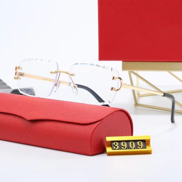 

Designer sunglasses sunglasses women Mixed Color Prevent UVA UVB Protect eyes Ornamental Rimless luxury sunglasses designer eyeglasses designer glasses mens