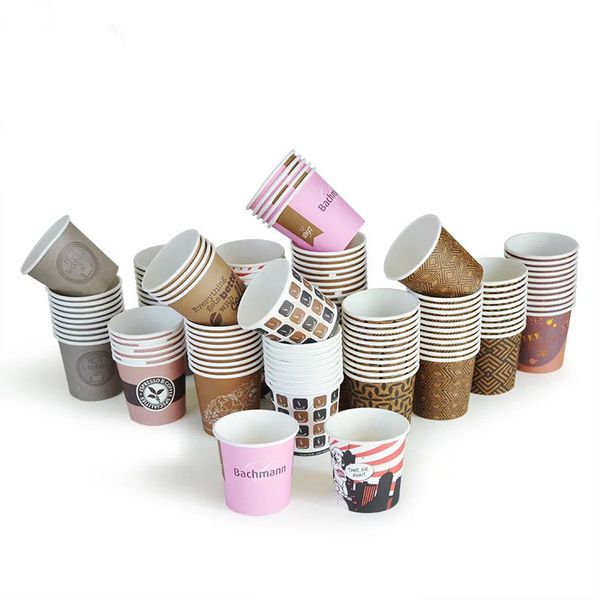 

Paper Cups custom disposable hot drink cups wholesale custom disposable cups commercial packaging 1000 pcs per piece