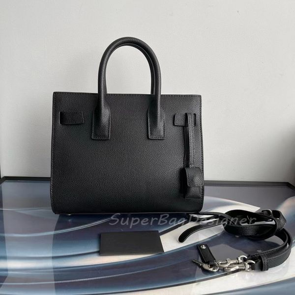 

9A vintage sac de jour handbag tote bag Shoulder cross Body real calfskin leather crocodile skin designer crossbody bag adjustable straps, Black