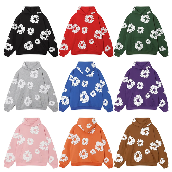 

hooded mens hoodie womens hoodies designer clothes sweatshirts man pants jeans pullover sets sweatsuit loose Jogger tracksuit sportwear floral make pants, Pink2