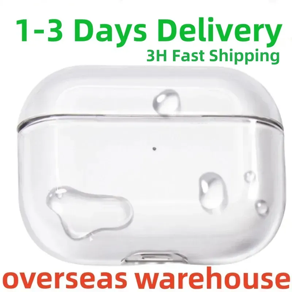 

US warehouses USB-C For Airpods Pro 2 Airpod 4 3nd 2nd Earphones Headphone Solid Silicone Cute Protective Cover Wireless Charging Box Shockproof Dadad Case