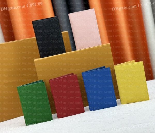 

Designer women passport wallets leather cover brand credt card men business passport holder wallet gradation Embossed Passport Cover With box carteira masculina, #8