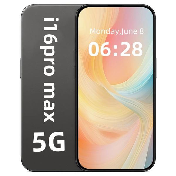 

i16 Pro MAX 5G smartphone mobile phones android Unlocking Phone, Battery 6800mAh 7.3in HD Screen Phone Android 14.0 with 258GB Memory Card, Grey