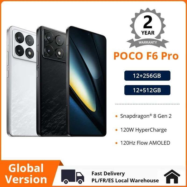 

Xiaomi POCO F6 Pro 5G Global Version Smartphone Snapdragon 8 Gen 2 6.67'' 120Hz w AMOLED DotDisplay 120W Charge NFC