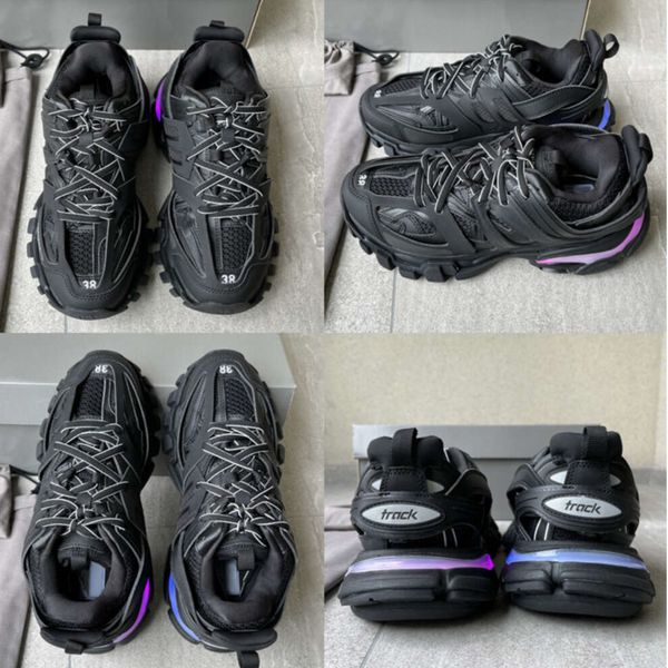 

Womens Mens designer Casual Shoe Track LED Sneaker Light Grey Blue Gomma leather black pink Trainer Nylon Printed Platform for Men 3 3.0 Trainers Shoes ptms, 12_a