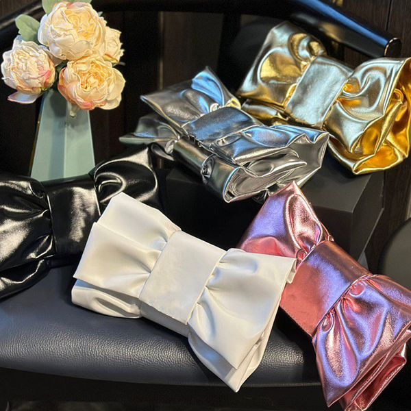 

Designer Evening Bags Cross Body Fashion Versatile Temperament Essential For Dinner Parties New Model High Quality Genuine Leather Women Should Bag 769, Silver