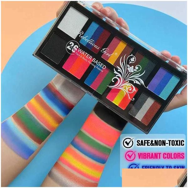 

Body Paint Halloween Facial And Painting Set Makeup Adult Role Playing Holiday Drop Delivery Dhkz7, Red