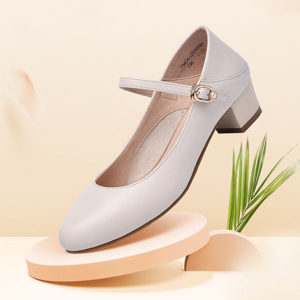 

Designer shoes Luxury Designer Casual Office Ladies Summer Genuine Leather Shoes Femme For Woman, Black