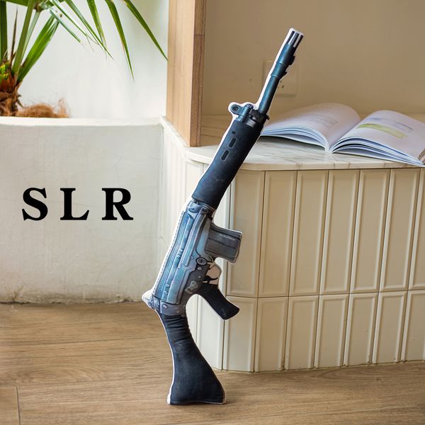 

Conventional nical 98k signal gun, flat bottomed pan, hand grenade, plush toy, pistol doll, creative design, fun, Multicolor