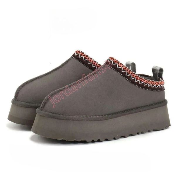 

Womens Tazz Slippers Tasman Fur Slides Classic Ultra Mini Platform Boot Mustard Seed Sand Chestnut Slip-on Suede Wool Comfort Winter Designer, Champagne