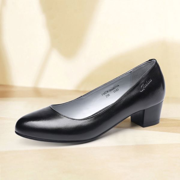 

Shoes Fashion Women Office Shoes Soft Sole Anti Slip Ladies Shoes Female Low Heel Casual Shoes, Black