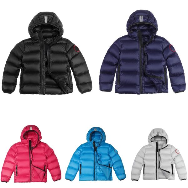 

Coat Kids Down Coats Toddler Jackets Designer Canadian Clothes Boys Girls Parkas Hooded Children Youth Winter Warm Clothing Outerwear Bra Y241115, Dark blue