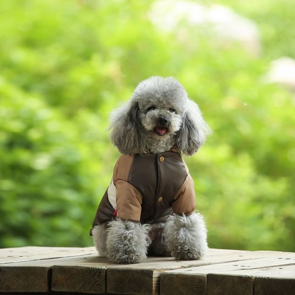 

Waterproof Jacket Winter Pet Down Cotton Vest Clothes Chihuahua French Bulldog Coat Puppy Warm Dog Costume, Pink