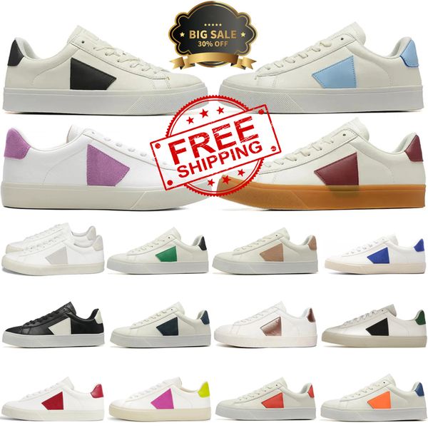 

Original Casual shoes Campo Chromefree Leather canvas men sneakers womens trainers Low Tops White Black Emeraude size 36-45, #7
