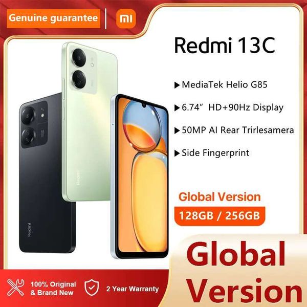 

Global Version Xiaomi Redmi 13C NFC Smartphone 50MP Camera 128GB 6.74 inch 5000mAh High-capacity Battery MediaTek Helio G99 18W PD charging