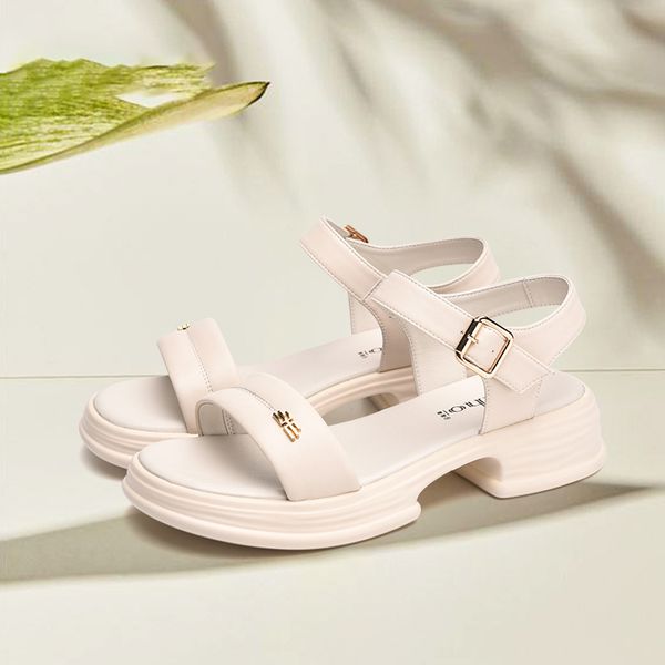 

Designer shoes High heels sandals women's slippers fashionable summer design girls' high, White