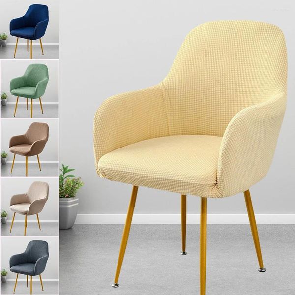 

Chair Covers Elastic Cover Stretch Soft High Armchair Dining Slipcover Removable Seat Protector Case Living Room