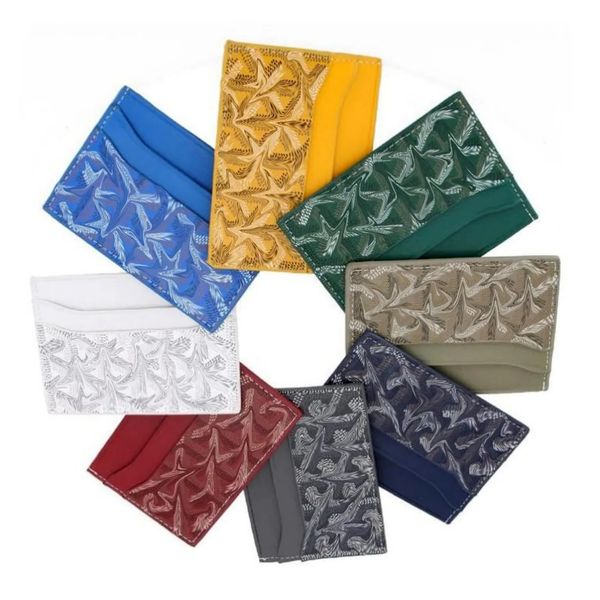 

Designer card holders purse cardholder men women credit card wallets package coin purses luxury leather mini wallet black grey pink brand id card organizer, Red