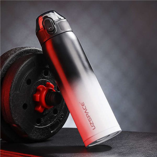 

500ml Thermos Double Vacuum Flask Stainless Steel Gradient Color Creative Sport Water Bottle Long-term insulation, Navy blue