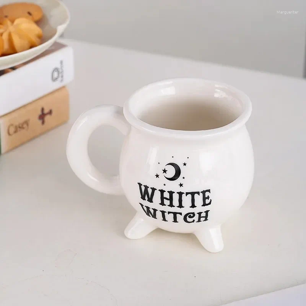 

Mugs Ceramic Witch Coffee Mug Halloween Cups Starbuc Cup, White