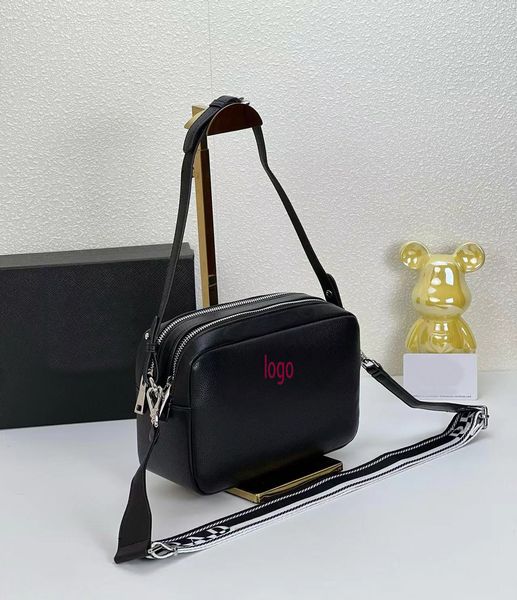 Crossbody Bag Men's and Women's Designer Bag Camera Bag Tote Shoulder Bag Mirror Quality Oblique Stylish Underarm Bag 2 Straps Leather Soft double zipper design purse