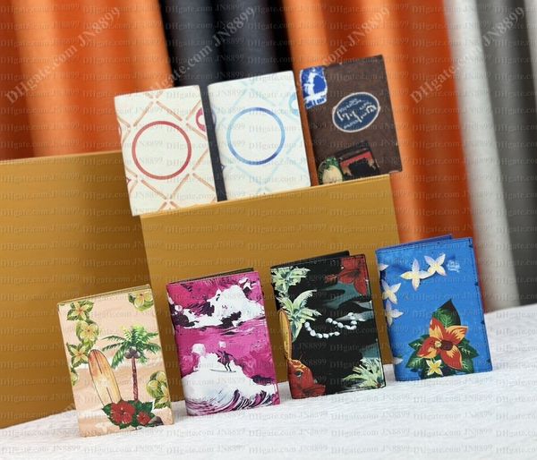 

Designer Wallet Passport Holder Passport Cover Card Holder Men Women Luxury Purse Classic Floral Classic Interior Slot Pocket Bag Ladies Pass Pocket Travel Wallets, #14