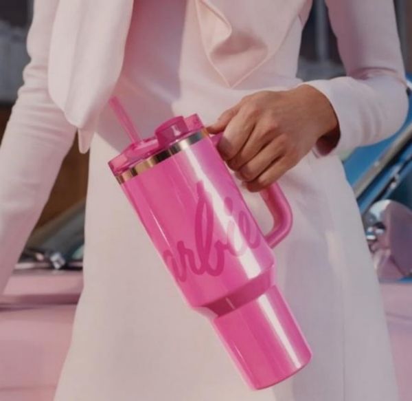 

pink loveshackfancy Mugs Black Chroma H2.0 40oz Stainless Steel Tumbler Cup with Silicone Handle, Lid and Straw for Valentine's Day Gift, Water Bottle US STOCK, Multi-color
