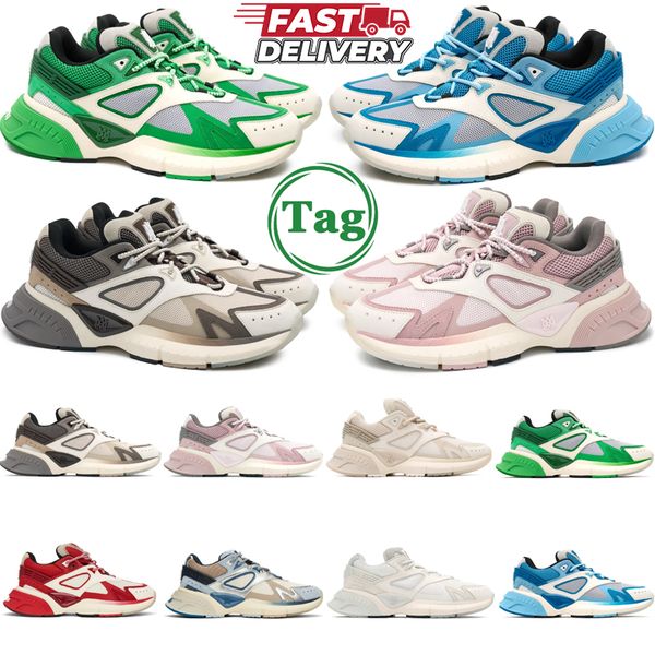 

designer running shoes MA Runner Sneaker mens womens Casual leather trainers Hundred Hollowed Triple Black white green pink size 36-45, #4