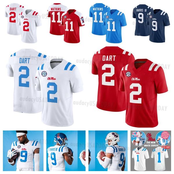 Ole Miss Rebels Football Jersey 2024 - Personalized College Jerseys