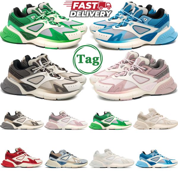 

designer running shoes MA Runner Sneaker mens womens Classic leather trainers Hundred Hollowed Triple Black white green pink size 36-45, #9