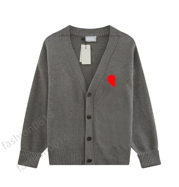 

Sweater Designer Women cardigan Korean Fashion polo Sweaters A Heart Pattern Mens Round Neck Knitwear sweatshirts Luxury Brand Lover A-line Small Red Heart clothing, Rosybrown