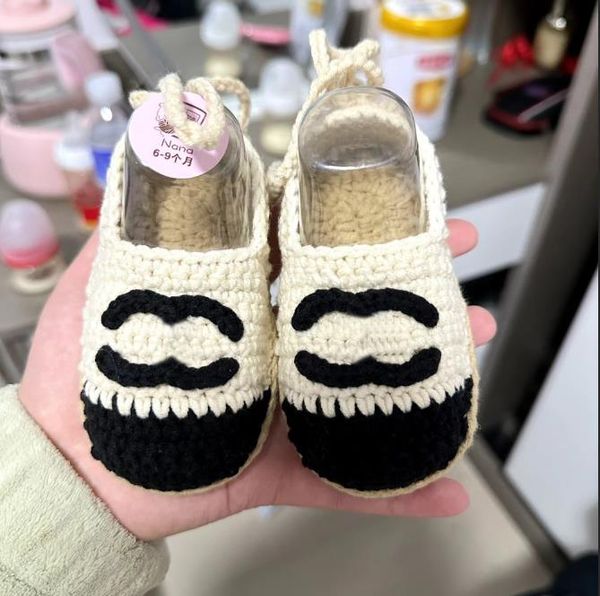 Newborn Girls First Walkers Kids Toddlers Lace Up Sneakers Prewalker Baby Shoes Woollen knitted toddler shoes