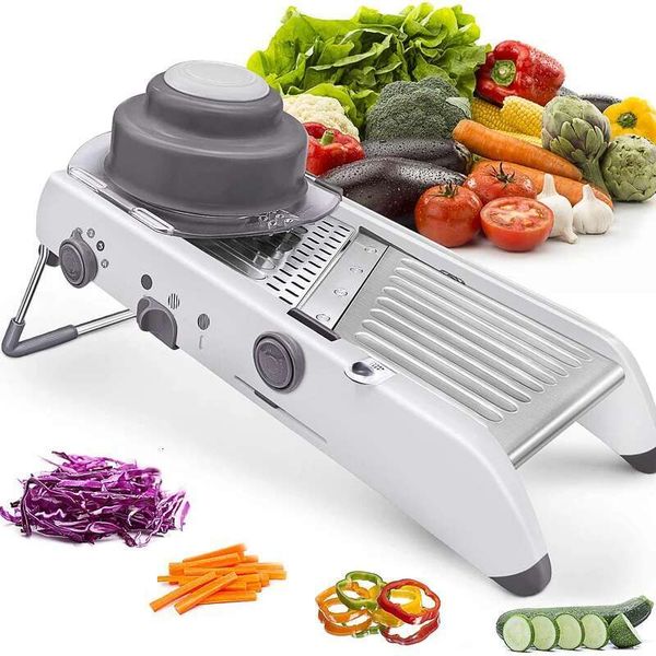 

Adjustable Vegetable Slicer | Stainless Steel Multifunctional Cutter & Chopper