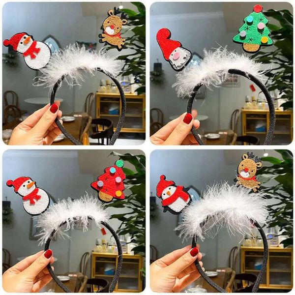 

Xmas Hair Snowflake Feather New Bands Headband Christmas Glitter Hairband Party Decor Supplies Cosplay Halloween Props Cpa7040 Band band 918