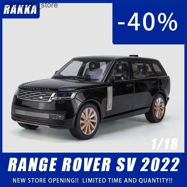 Diecast Model Cars 1 18 Land Range Rover SUV Alloy Car Metal Off road Vehicle Simulation s Miro Autos Toy Boy Fast and Furiou L2698