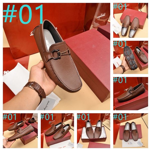 2024 Shoes Men Driver F Designer Dress Shoes Man Moccasin loafers Designer Casual Shoes loafers mules Square Buckle size 38-46