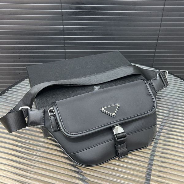 

Designer bag Classic Nylon Waist bag Quality Crossbody Bag Chest bag Crossbody Bag saddle bag luxurys Handbagsl Zipper cosmetic bag Messenger Bag Fortune Bag 27m, Black
