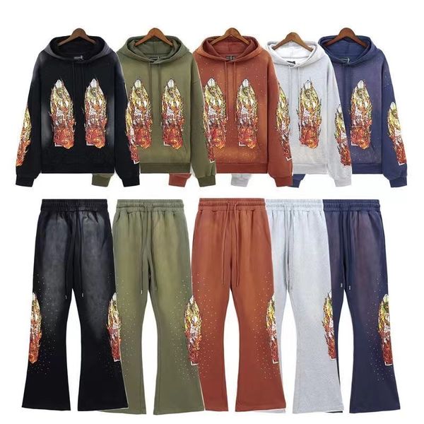 

Mens Designer Hoodies Who Decides War Hoodie Long Sleeve Sweatshirts With Pant Sets High Streer Pullover Sportwears Hoody Womens Hip Hop Printing Streetwear Shorts, Shirts-4