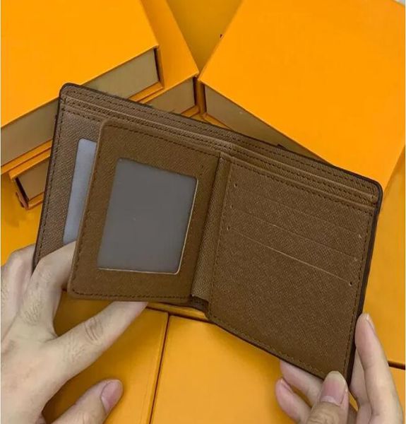 

2025 New Designer Bag Plaid Luxury Wallet for Men and women - Coin Bag Card Bag holder Card Bag folding wallet, 6*
