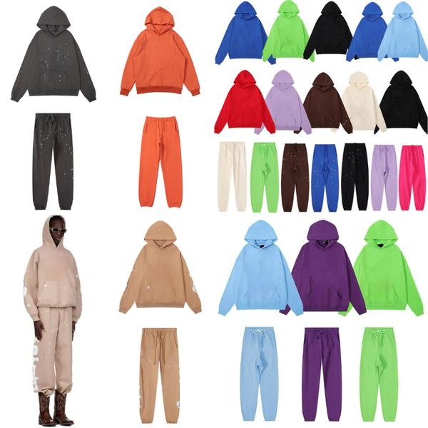 

designer tracksuit set full zip up hoodies hip hop casual mens and womens couple quality pants street cool trend hoodie, Silver