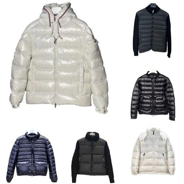 

mens jacket winter jacket designer womens down jackets winter hooded puffer jackets parkas slim embroidered badge womens outerwear coats asian size s-2xl, Men1#