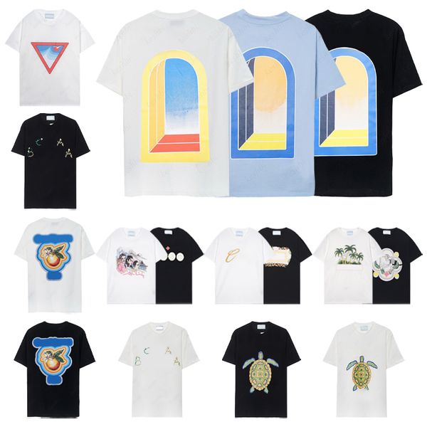 

Designer t shirts Men shirt wear summer round neck sweat absorbing short sleeves outdoor breathable cotton tees, White