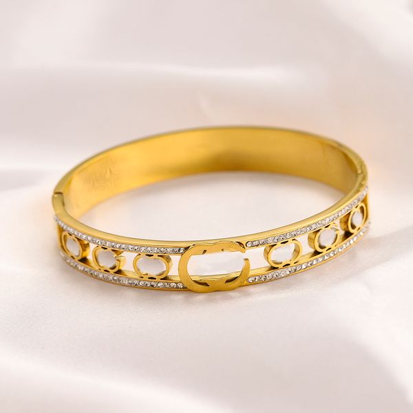 

Designer Bracelet Fashion Luxury Jewelrys Bangle 18K Gold Plated stainless steel for Women Bracelets Classic designer Jewelry Gift