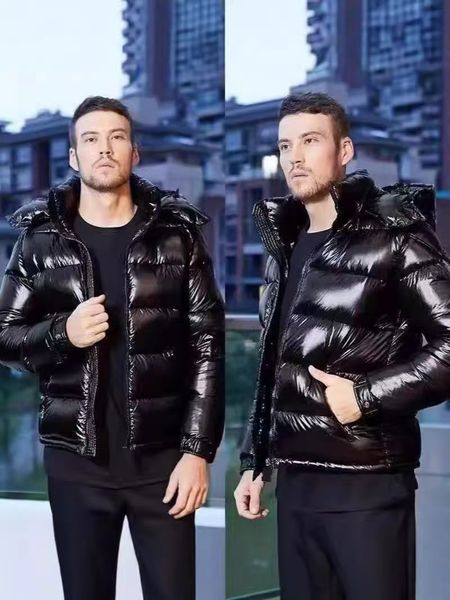 

mens jacket winter jacket womens designer puffer jacket NFC Arm Scan Winter Warm Windproof Down Shiny Matte Material Jacket Couple Models New Clothing asian size, 6#