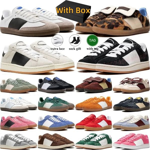 

With Box Designer Shoes Mens Womens Platform Sneakers Navy Silver Pink Red Green Brown Blue Cardboard Cloud White Core Black Gum Pony Leopard Shoe OG Sports Trainers