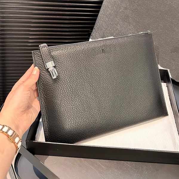 

Real Designer Quality Cowhide leather Woman luxurys Clutch Wallet Handbags Messenger Chain Bag Clutch Flap crossbody lady clutch Fortune bag 29m, Black