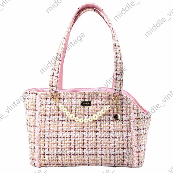

Noblewoman Pet Going Out, Portable For Small Dogs, One-shoulder Hand-held Cat, Take-out Cat And Dog Bag, Pink