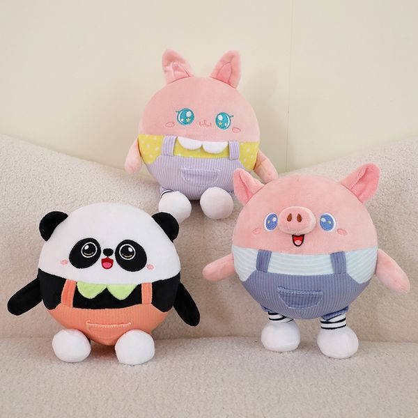

Animal shaped Jumping Ball Party Plush Early Education Puzzle Doll Happy Parent Child Interaction, Orange